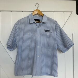 Abercrombie cropped shirt.